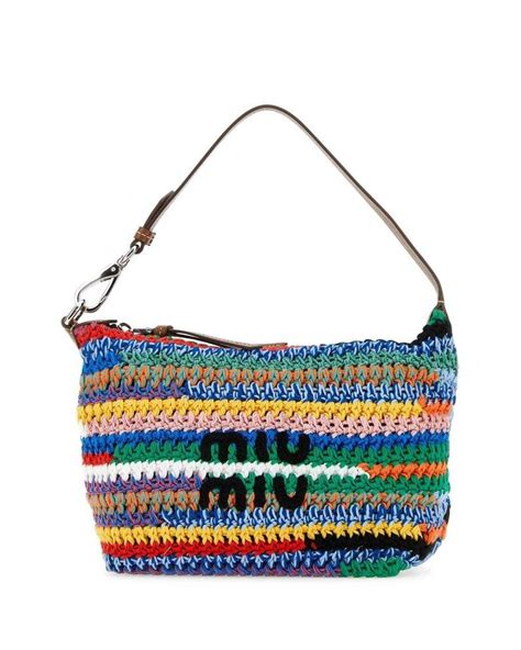 miu miu colorful bag|miu miu crochet bag.